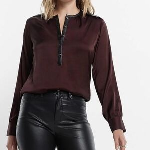 Express Burgundy Blouse